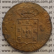 MOEDA PATACO (40 REIS) BRONZE 1833 - EIXO HORIZONTAL - D.MARIA II