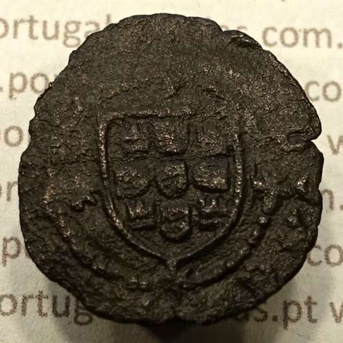 Ceitil Cobre de D. Afonso V (1438 -1481), Ceitil (1/6 Real Branco) Tipologia do catálogo F. Magro 9º Grupo - A5.9.2.8