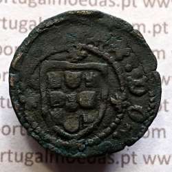 Ceitil Cobre de D. Afonso V (1438 -1481), Ceitil (1/6 Real Branco) Tipologia do catálogo F. Magro 9º Grupo - A5.9.12.9