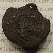 Ceitil Cobre de D. Afonso V (1438 -1481), Ceitil (1/6 Real Branco) Tipologia do catálogo F. Magro 5º Grupo - A5.5.2.1