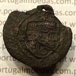 Ceitil Cobre de D. Afonso V (1438 -1481), Ceitil (1/6 Real Branco) Tipologia do catálogo F. Magro 5º Grupo - A5.5.2.1