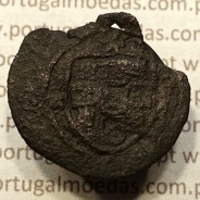 Ceitil Cobre de D. Afonso V (1438 -1481), Ceitil (1/6 Real Branco) Tipologia do catálogo F. Magro 5º Grupo - A5.5.2.1