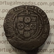 Ceitil Cobre de D. Afonso V (1438 -1481), Ceitil (1/6 Real Branco) Tipologia do catálogo F. Magro 5º Grupo - Não catalogada