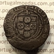 Ceitil Cobre de D. Afonso V (1438 -1481), Ceitil (1/6 Real Branco) Tipologia do catálogo F. Magro 5º Grupo - Não catalogada
