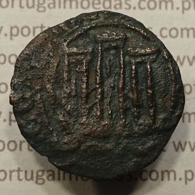 Ceitil Cobre de D. Afonso V (1438 -1481), Ceitil (1/6 Real Branco) Tipologia do catálogo F. Magro 5º Grupo - A5.5.4.3