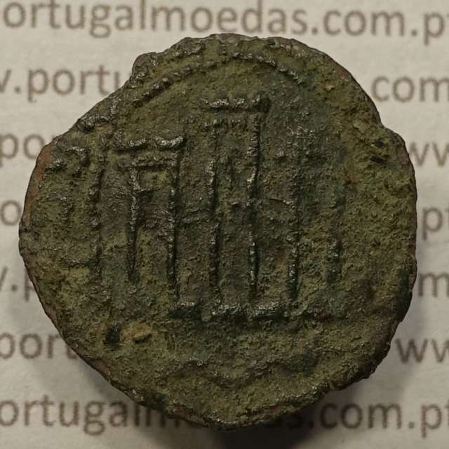 Ceitil Cobre de D. Afonso V (1438 -1481), Ceitil (1/6 Real Branco) Tipologia do catálogo F. Magro 5º Grupo - Não catalogado