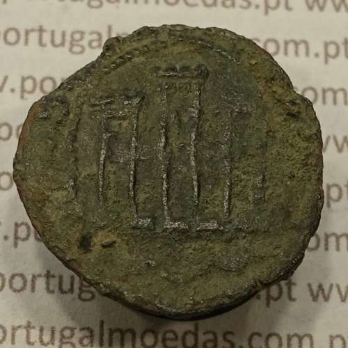 Ceitil Cobre de D. Afonso V (1438 -1481), Ceitil (1/6 Real Branco) Tipologia do catálogo F. Magro 5º Grupo - Não catalogado