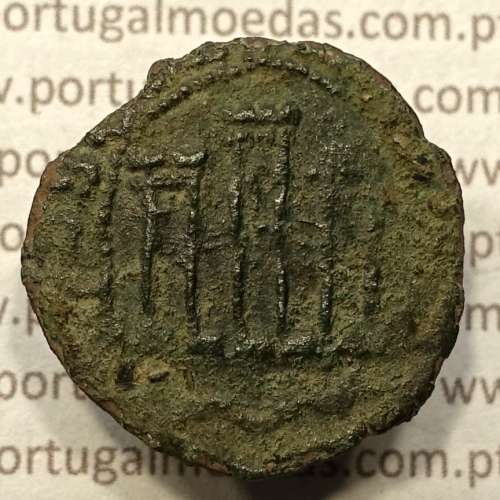 Ceitil Cobre de D. Afonso V (1438 -1481), Ceitil (1/6 Real Branco) Tipologia do catálogo F. Magro 5º Grupo - Não catalogado