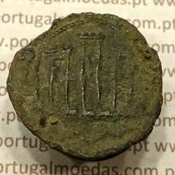 Ceitil Cobre de D. Afonso V (1438 -1481), Ceitil (1/6 Real Branco) Tipologia do catálogo F. Magro 5º Grupo - Não catalogado