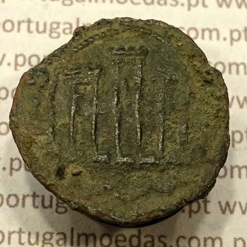 Ceitil Cobre de D. Afonso V (1438 -1481), Ceitil (1/6 Real Branco) Tipologia do catálogo F. Magro 5º Grupo - Não catalogado