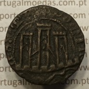 Ceitil Cobre de D. Afonso V (1438 -1481), Ceitil (1/6 Real Branco) Tipologia do catálogo F. Magro 5º Grupo - Não catalogado