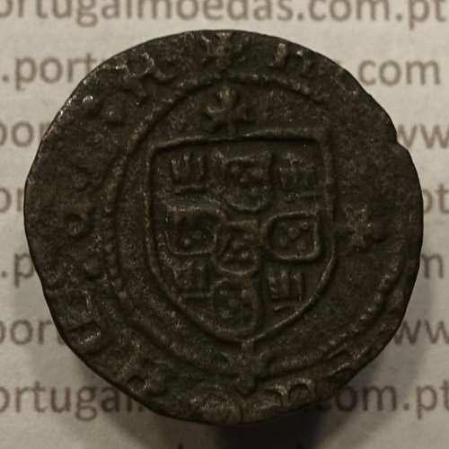 Ceitil Cobre de D. Afonso V (1438 -1481), Ceitil (1/6 Real Branco) Tipologia do catálogo F. Magro 5º Grupo - Não catalogado