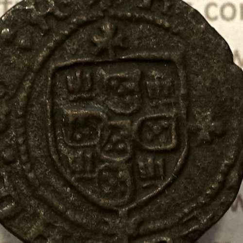 Ceitil Cobre de D. Afonso V (1438 -1481), Ceitil (1/6 Real Branco) Tipologia do catálogo F. Magro 5º Grupo - Não catalogado