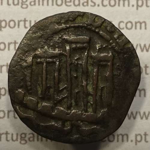 Ceitil Cobre de D. Afonso V (1438 -1481), Ceitil (1/6 Real Branco) Tipologia do catálogo F. Magro 5º Grupo - Não catalogado