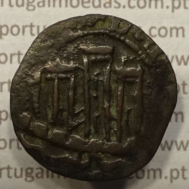 Ceitil Cobre de D. Afonso V (1438 -1481), Ceitil (1/6 Real Branco) Tipologia do catálogo F. Magro 5º Grupo - Não catalogado