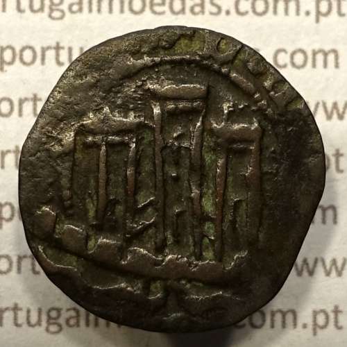 Ceitil Cobre de D. Afonso V (1438 -1481), Ceitil (1/6 Real Branco) Tipologia do catálogo F. Magro 5º Grupo - Não catalogado