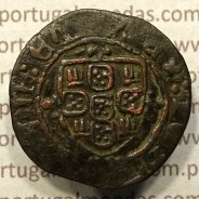 Ceitil Cobre de D. Afonso V (1438 -1481), Ceitil (1/6 Real Branco) Tipologia do catálogo F. Magro 5º Grupo - Não catalogado