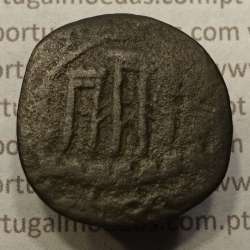 Ceitil Cobre de D. Afonso V (1438 -1481), Ceitil (1/6 Real Branco) Tipologia do catálogo F. Magro 5º Grupo - Não catalogado