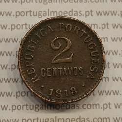 MOEDA DE DOIS CENTAVOS (2 CENTAVOS) BRONZE 1918 BC