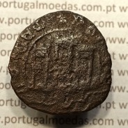 Ceitil Cobre de D. Afonso V (1438 -1481), Ceitil (1/6 Real Branco) Tipologia do catálogo F. Magro 5º Grupo - A5.5.5.2