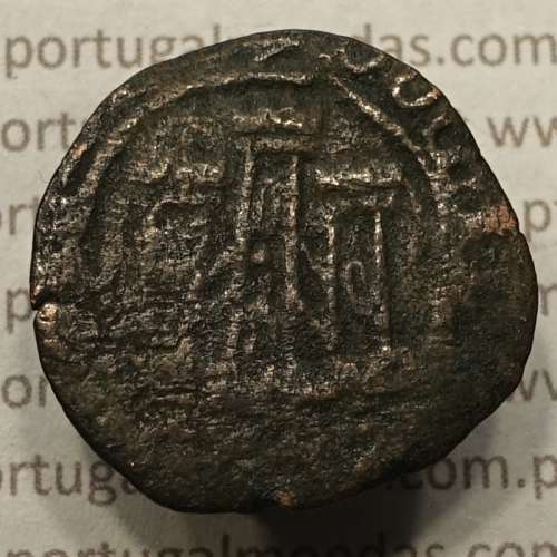 Ceitil Cobre de D. Afonso V (1438 -1481), Ceitil (1/6 Real Branco) Tipologia do catálogo F. Magro 5º Grupo - A5.5.3.3