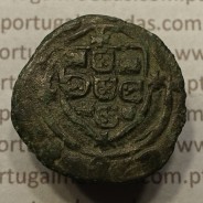 Ceitil Cobre de D. Afonso V (1438 -1481), Ceitil (1/6 Real Branco) Tipologia do catálogo F. Magro 6º Grupo - A5.6.3.3