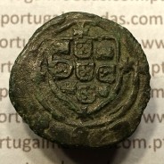 Ceitil Cobre de D. Afonso V (1438 -1481), Ceitil (1/6 Real Branco) Tipologia do catálogo F. Magro 6º Grupo - A5.6.3.3