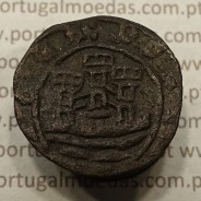 Ceitil Cobre de D. Afonso V (1438 -1481), Ceitil (1/6 Real Branco) Tipologia do catálogo F. Magro 6º Grupo - A5.6.1.8