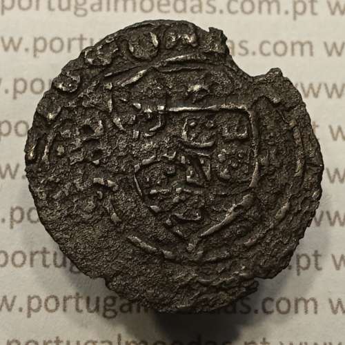 Ceitil Cobre de D. Afonso V (1438 -1481), Tipologia do catálogo F. Magro 6º Grupo - Cunhada sobre Real Preto D. João I