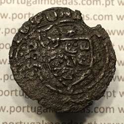 Ceitil Cobre de D. Afonso V (1438 -1481), Tipologia do catálogo F. Magro 6º Grupo - Cunhada sobre Real Preto D. João I