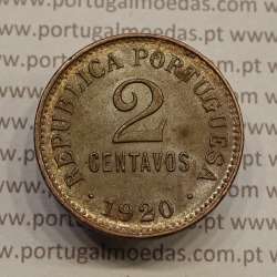 MOEDA DE DOIS CENTAVOS (2 CENTAVOS) BRONZE 1920 MBC+/BELA-