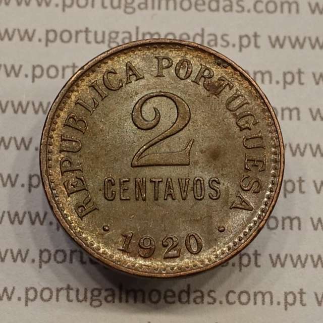 MOEDA DE DOIS CENTAVOS (2 CENTAVOS) BRONZE 1920 MBC+/BELA-