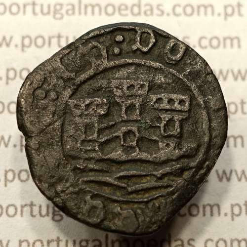Ceitil Cobre de D. Afonso V (1438 -1481), Ceitil (1/6 Real Branco) Tipologia do catálogo F. Magro 6º Grupo - A5.6.1.8