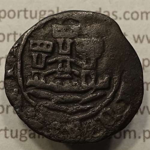 Ceitil Cobre de D. Afonso V (1438 -1481), Ceitil (1/6 Real Branco) Tipologia do catálogo F. Magro 6º Grupo - A5.6.1.8