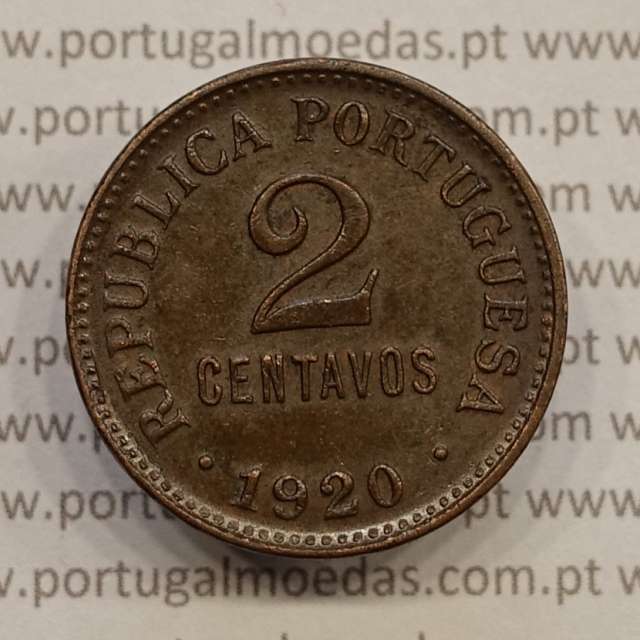MOEDA DE DOIS CENTAVOS (2 CENTAVOS) BRONZE 1920 MBC