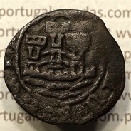 Ceitil Cobre de D. Afonso V (1438 -1481), Ceitil (1/6 Real Branco) Tipologia do catálogo F. Magro 6º Grupo - A5.6.1.8
