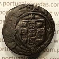 Ceitil Cobre de D. Afonso V (1438 -1481), Ceitil (1/6 Real Branco) Tipologia do catálogo F. Magro 6º Grupo - A5.6.1.8