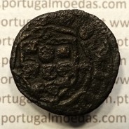 Ceitil Cobre de D. Afonso V (1438 -1481), Ceitil (1/6 Real Branco) Tipologia do catálogo F. Magro 6º Grupo - A5.6.2.3