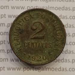 MOEDA DE DOIS CENTAVOS (2 CENTAVOS) BRONZE 1920 BC