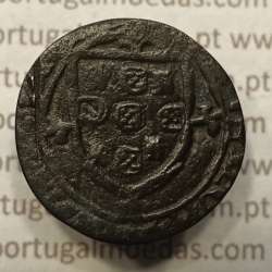 Ceitil Cobre de D. Afonso V (1438 -1481), Ceitil (1/6 Real Branco) Tipologia do catálogo F. Magro 6º Grupo - A5.6.5.2