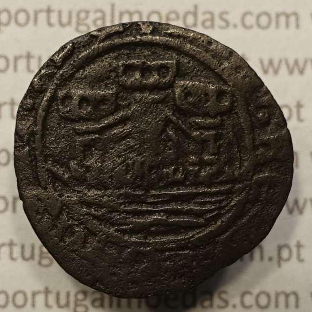 Ceitil Cobre de D. Afonso V (1438 -1481), Ceitil (1/6 Real Branco) Tipologia do catálogo F. Magro 6º Grupo - A5.6.4.7