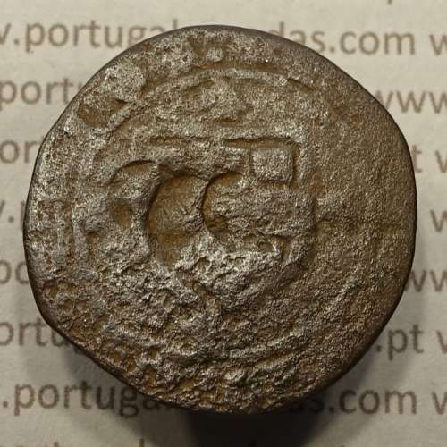 Ceitil Cobre de D. Afonso V (1438 -1481), Ceitil (1/6 Real Branco) Tipologia do catálogo F. Magro 6º Grupo - A5.6.1.9