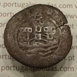 Ceitil Cobre de D. Afonso V (1438 -1481), Ceitil (1/6 Real Branco) Tipologia do catálogo F. Magro 6º Grupo - A5.6.2.3