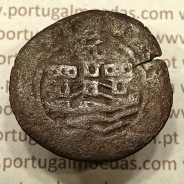 Ceitil Cobre de D. Afonso V (1438 -1481), Ceitil (1/6 Real Branco) Tipologia do catálogo F. Magro 6º Grupo - A5.6.2.3