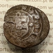 Ceitil Cobre de D. Afonso V (1438 -1481), Ceitil (1/6 Real Branco) Tipologia do catálogo F. Magro 6º Grupo - A5.6.2.3