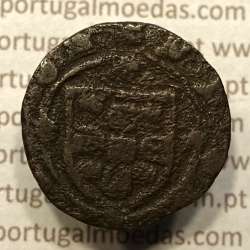 Ceitil Cobre de D. Afonso V (1438 -1481), Ceitil (1/6 Real Branco) Tipologia do catálogo F. Magro 6º Grupo - A5.6.2.3