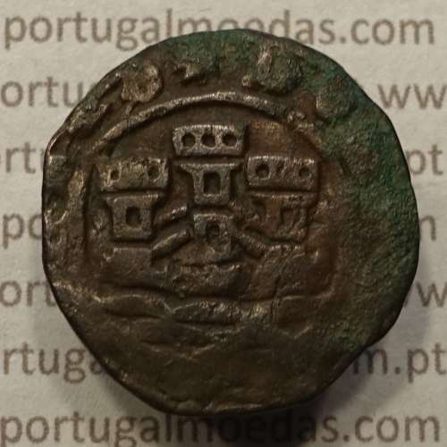 Ceitil Cobre de D. Afonso V (1438 -1481), Ceitil (1/6 Real Branco) Tipologia do catálogo F. Magro 6º Grupo - A5.6.2.2