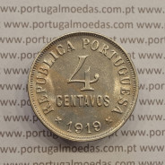 MOEDA DE QUATRO CENTAVOS (4 CENTAVOS) CUPRO-NÍQUEL 1919 BELA