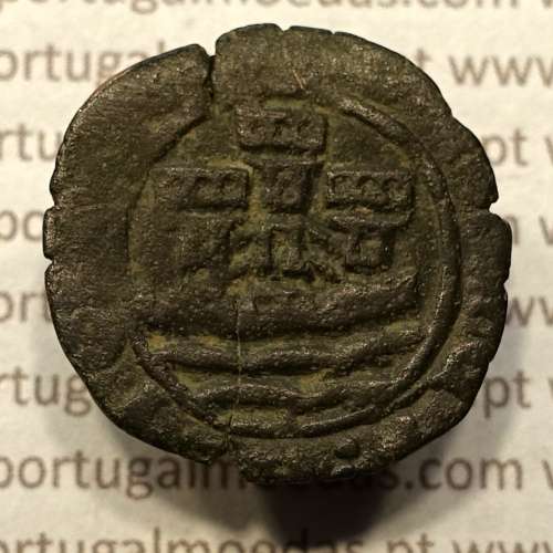 Ceitil Cobre de D. Afonso V (1438 -1481), Ceitil (1/6 Real Branco) Tipologia do catálogo F. Magro 6º Grupo - A5.6.2.2