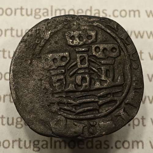 Ceitil Cobre de D. Afonso V (1438 -1481), Ceitil (1/6 Real Branco) Tipologia do catálogo F. Magro 6º Grupo - A5.6.4.9